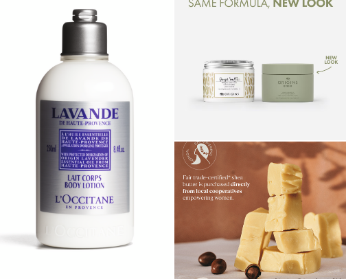 Lotions cover photo collage