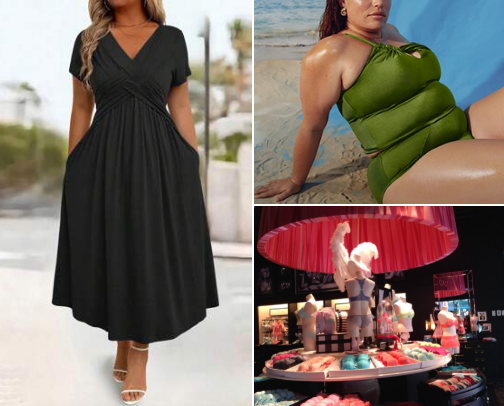 Fashion for plus size cover photo collage