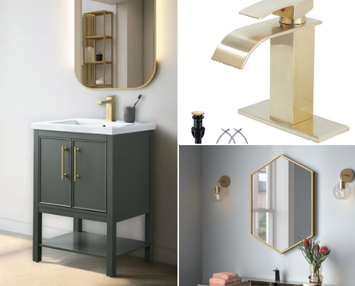 Bathroom Remodel Inspo cover photo collage