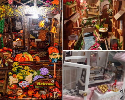 Miniature Diorama's /"Book Nook" DIY Kits...make them with love! ❤️ cover photo collage