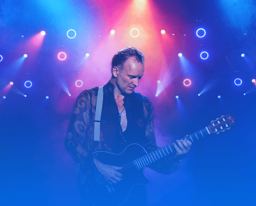Sting Tickets cover photo collage