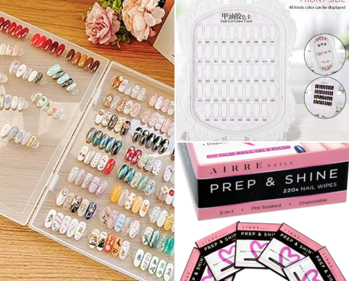 press on nail needs cover photo collage