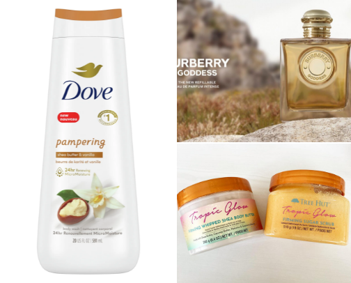 Body care essentials cover photo collage