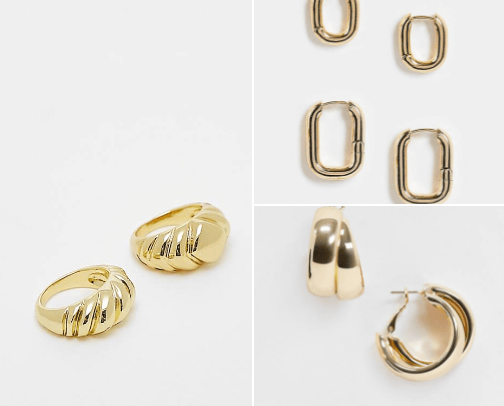 ASOS jewelry ✨✨ cover photo collage
