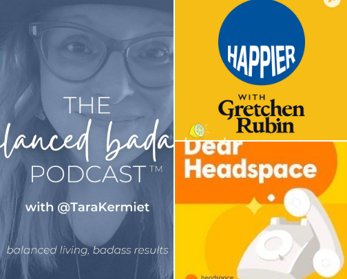 My Favorite Podcasts for High Achievers cover photo collage