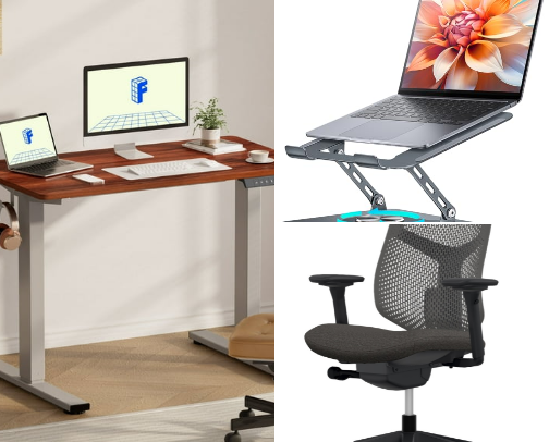 Work and productivity cover photo collage