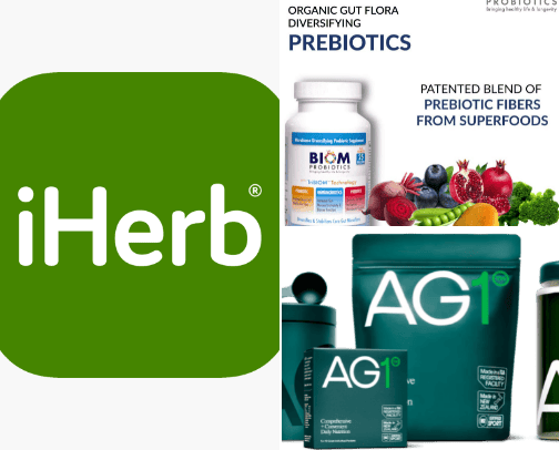 My favorite health related shopping sites cover photo collage