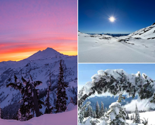 Best Winter Hikes in Washington State cover photo collage