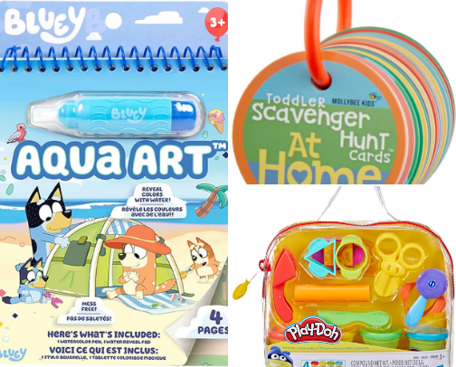 tiny toddler toys: great stocking stuffers for toddlers cover photo collage