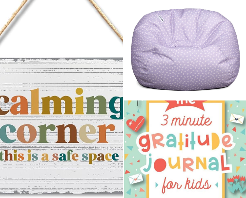 Calm Down Corner: Tools for a Happier School Day cover photo collage