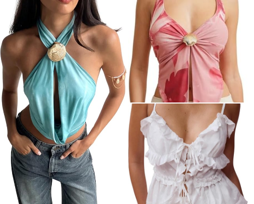 Summer Going Out Tops on AMAZON🔥 cover photo collage