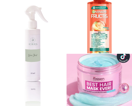 When your hair looks good, the day is instantly better – hair products cover photo collage