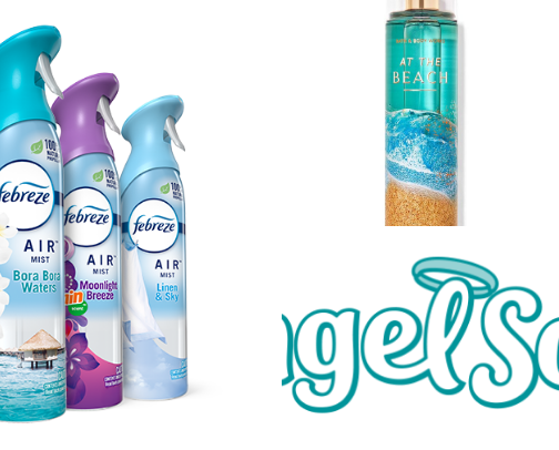 Body sprays and home stuff cover photo collage