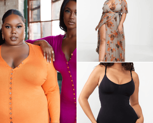 Plus Size Fashion cover photo collage