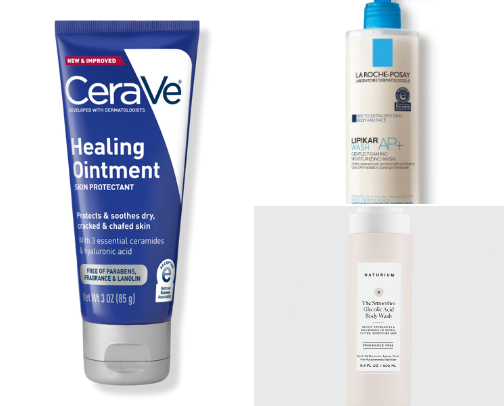 Keratosis Pilaris Essentials: Products That Help Smooth Rough, Bumpy Skin cover photo collage