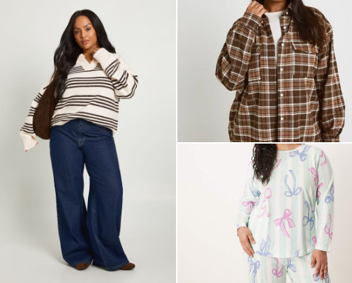 Top cosy plus clothing buys! 🍂 cover photo collage