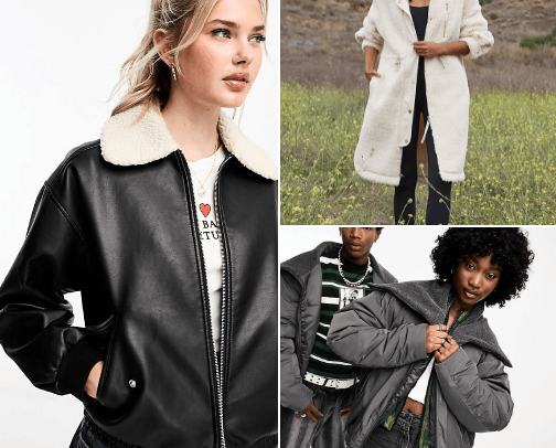 Simple fashion pieces for fall cover photo collage