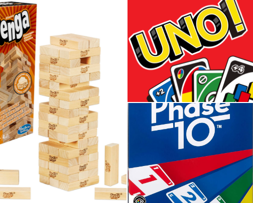 Games for fun, friends, & family cover photo collage