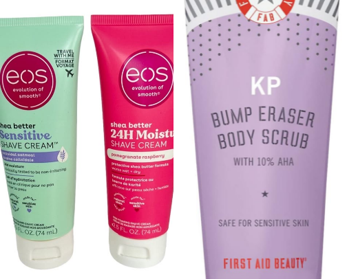 shaving must-haves ! 🪒💕 cover photo collage