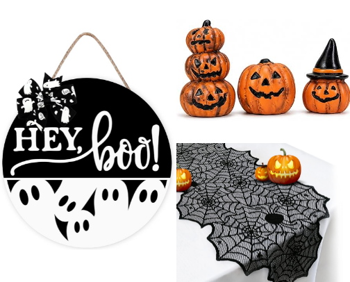 Complete Halloween room makeover — under $100 cover photo collage