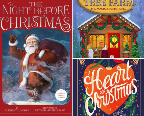 Christmas Books cover photo collage