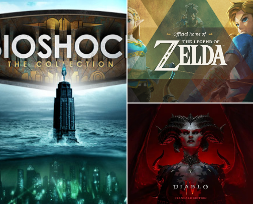 Games I'm playing cover photo collage