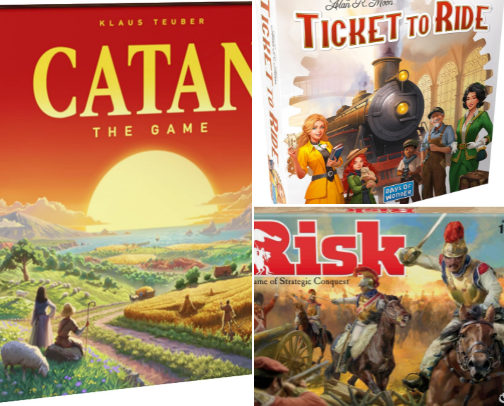 Empires of Strategy ~ The Best Board Games cover photo collage