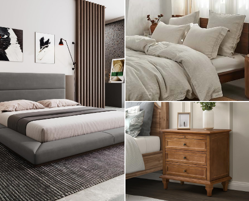 Neutral Quiet Bedroom Decor cover photo collage