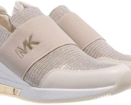 Mk wedge shoe cover photo collage