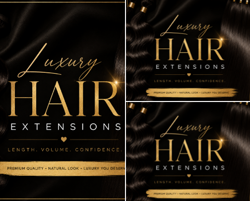 Crowned in Length ✨ | Luxury Hair Extensions cover photo collage