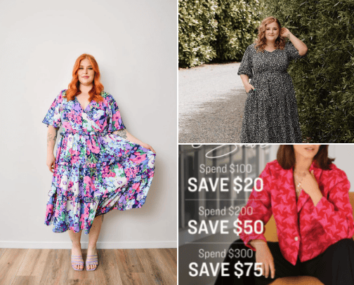 Favourite plus size clothing stores in NZ cover photo collage