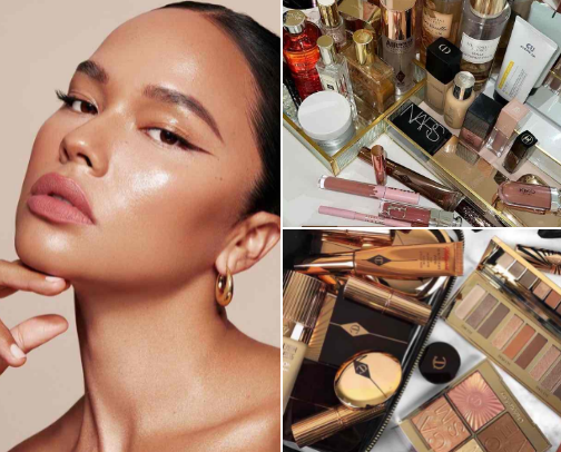 These are the best 'clean girl' makeup products🥹🫧 cover photo collage
