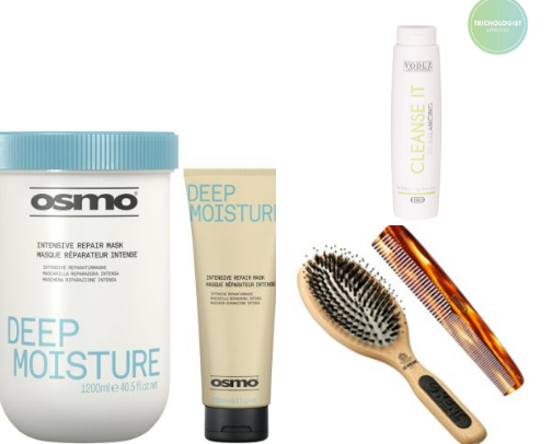 Hair products I love cover photo collage