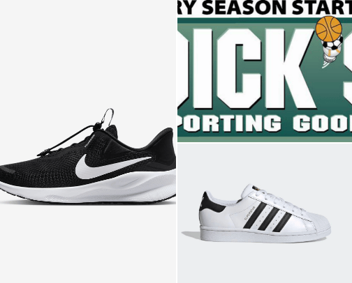 Sport shoes cover photo collage