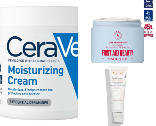 Skincare for sensitive skin cover photo collage