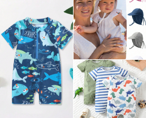 Baby clothes cover photo collage