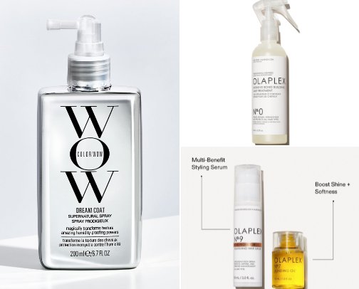 Hair care for damaged hair cover photo collage