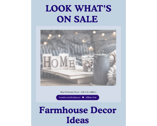Look What's On Sale - Farmhouse Decor Ideas cover photo collage
