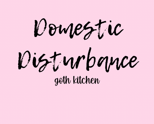 Domestic Disturbance Goth Kitchen Finds cover photo collage