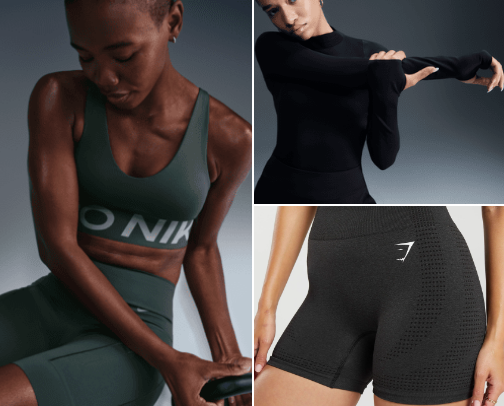 gym girl essentials! cover photo collage