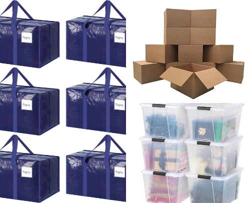 Packing/Moving supplies cover photo collage