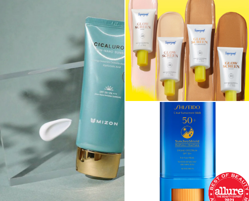 Perfect spf for oily and combination skin type 💚🩵 cover photo collage