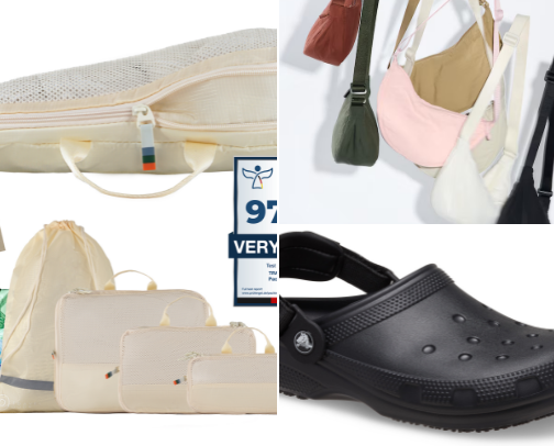 Travel essentials 🌺🐠✈️🏝️ cover photo collage