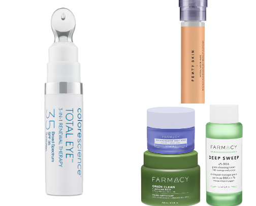 My favourite skin care products cover photo collage