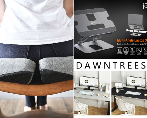 The Ultimate Productive WFH Desk Setup Essentials 💻⌨️ cover photo collage