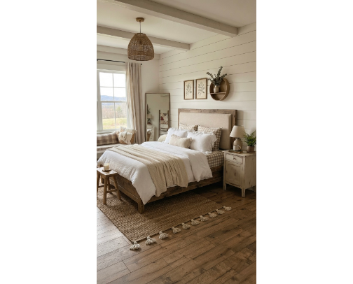 Cozy Modern Farmhouse Bedroom Set cover photo collage