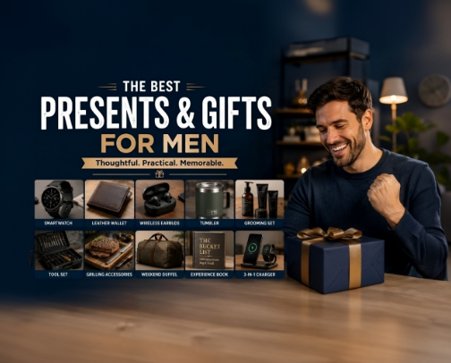 The Dad-a-log: Great Gifts For Him cover photo collage