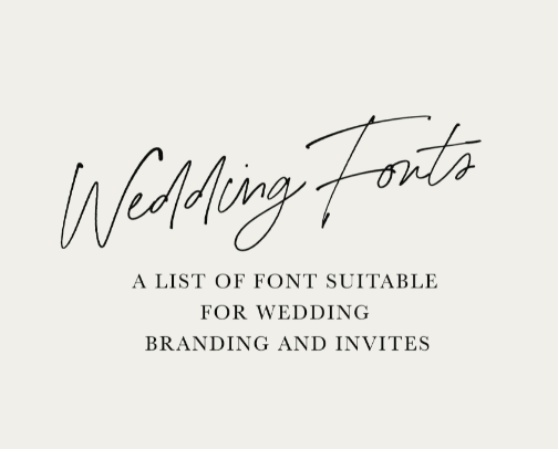 Wedding Fonts cover photo collage