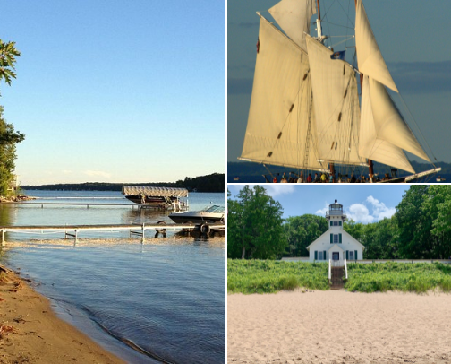 Traverse City Michigan one of my "Happy Places" cover photo collage