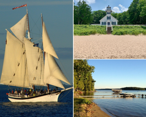 Traverse City Michigan one of my "Happy Places" cover photo collage